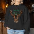 Iam Il Meister Jaegermeister Papà Mamma Cervo Women Sweatshirt Regalos divertidos