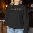 Japan Is Back – Trendy Minimalist For & 長袖tシャツ レディーススウェットシャツ 面白い贈り物
