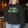 MamasaurusRex Dinosaur Mama Saurus Mom Family Matching Women Sweatshirt Personalized Gifts