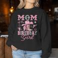 Mom Of The Birthday Girl Pink Cowgirl Western Rodeo Women Sweatshirt Personalized Gifts