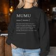 Mumu Definition おばあちゃん母の日パーティー レディーススウェットシャツ 面白い贈り物