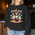 My Bowling Technique Isecret 面白いボウラーボウリング レディーススウェットシャツ 面白い贈り物