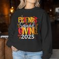 Retro Friendsgiving Squad 2025 Thanksgiving Group Fall Women Sweatshirt Unique Gifts
