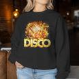 ディスコフィーバーコスチューム女性男性-ダンステーマパーティー用品 レディーススウェットシャツ 面白い贈り物