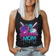 Cool Baseball Mom Neon Drip Sports Fan Women Tank Top
