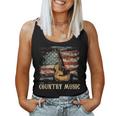 Country Music Outlaw Western Usa Patriotic Vintage Guitar Men Women Tank Top