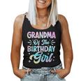 Grandma Of The Birthday Girl Tie Dye Party Family Women Tank Top