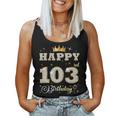 Happy 103Rd Birthday 103歳 女性 男性 誕生日パーティー 長袖tシャツ レディースタンクトップ