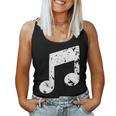 Nota Musical Cuello Camiseta sin mangas para mujer
