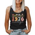 Vintage 1976 Wildflower Floral 48Th Birthday Girls Women Tank Top Vintage 1976 Wildflower Floral 48Th Birthday Girls Women Tank Top