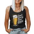 ビール ハッピー ビール好き Don't Worry Beer Happy Beer Drinker レディースタンクトップ