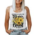 Blessed By God For 70 Years Loved Sunflower 70Th Birthday Women Tank Top