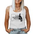 【バックプリント・背中側】ザ・ホース・フェイス The Horse Face 午年 馬 2026 パロディ 長袖tシャツ レディースタンクトップ
