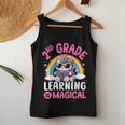 2Nd Grade Unicorn Cat Magical Caticorn Back Tochool レディースタンクトップ 面白い贈り物