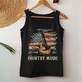 Country Music Outlaw Western Usa Patriotic Vintage Guitar Men Women Tank Top Personalized Gifts