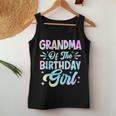 Grandma Of The Birthday Girl Tie Dye Party Family Women Tank Top Personalized Gifts