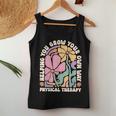 Retro Physical Therapy Boho Flowers Pediatric Pt Graduation Women Tank Top Personalized Gifts