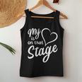Women's My Heart Is On That Stage Dance Mom Music Dad School Play Women Tank Top Personalized Gifts