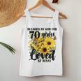 Blessed By God For 70 Years Loved Sunflower 70Th Birthday Women Tank Top Personalized Gifts