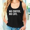 Emergency No Coffee No Life Missing Java 警告サイン レディースタンクトップ 彼女への贈り物