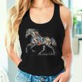 Horse Lover Majestic Horse 馬のグラフィック デザイン 長袖tシャツ レディースタンクトップ 彼女への贈り物