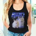 Huh ファニーダンクキャットミーム 女性&男性向け ヒンジなし グーフィーキャット レディースタンクトップ 彼女への贈り物