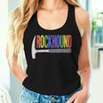 Rainbow Rockhound ロックピック 地質学ハンマー ロックハウンディング レディースタンクトップ 彼女への贈り物