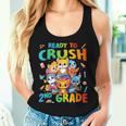 Ready To Crush 2Nd Grade Back Tochool 2Nd Grade Cat Kitten レディースタンクトップ 彼女への贈り物