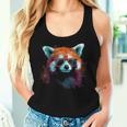 Red Panda サングラスアートワーク レディースタンクトップ 彼女への贈り物