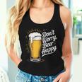 ビール ハッピー ビール好き Don't Worry Beer Happy Beer Drinker レディースタンクトップ 彼女への贈り物