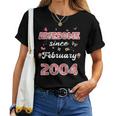 2004年2月から素晴らしい花、2004年2月の誕生日。 レディースTシャツ