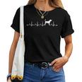 Beagle Heartbeat Ecg Beagle Dog Mum レディースTシャツ