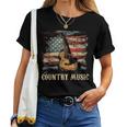 Country Music Outlaw Western Usa Patriotic Vintage Guitar Men Women T-shirt