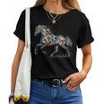 Horse Lover Majestic Horse 馬のグラフィック デザイン 長袖tシャツ レディースTシャツ