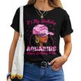 It's My Birthday Aquarius Black Woman Pink Camo Women T-shirt