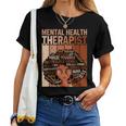 Mental Health Therapist Afro Black History Month Women T-shirt