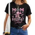 Mom Of The Birthday Girl Pink Cowgirl Western Rodeo Women T-shirt