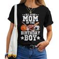 All Star Mom Of The Birthday Boy Basketball Soccer Sport Women T-shirt