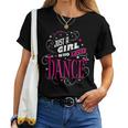 ダンス好きのためのダンスが大好きな女の子だけ レディースTシャツ
