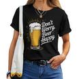 ビール ハッピー ビール好き Don't Worry Beer Happy Beer Drinker レディースTシャツ