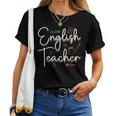 英語教師 文法 クラス 男性 女性 教員 英語教師 レディースTシャツ