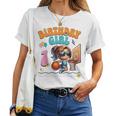 1歳の誕生日 バスケットボール 1歳 女の子 バスケットボール フープ ダンキング レディースTシャツ