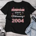 2004年2月から素晴らしい花、2004年2月の誕生日。 レディースTシャツ 面白い贈り物