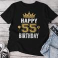 55歳の男性と女性のためのhappy 5Th Birthdayアイデア レディースTシャツ 面白い贈り物