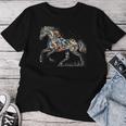 Horse Lover Majestic Horse 馬のグラフィック デザイン 長袖tシャツ レディースTシャツ 面白い贈り物