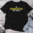 In Komatsu We Trust Dozer ブルドーザー キルドーザー トリビュート 長袖tシャツ レディースTシャツ 面白い贈り物
