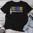 Rainbow Rockhound ロックピック 地質学ハンマー ロックハウンディング レディースTシャツ 面白い贈り物