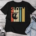Sloth ナマケモノ 動物 レディースTシャツ 面白い贈り物