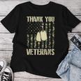 Thank You Veterans Patriotic Dog Tag American Flag Women Women T-shirt Unique Gifts