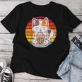 かわいい猫 ボバ ティーバブル アニメ 日本猫 女の子 ティーン レディースTシャツ 面白い贈り物